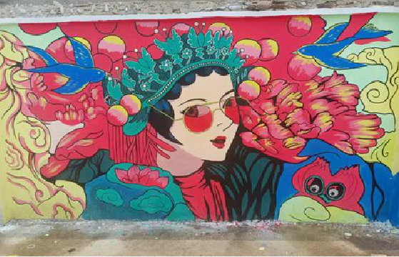 德江墙体彩绘-网红墙