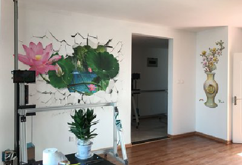 德江墙体彩绘相比墙纸的优势。